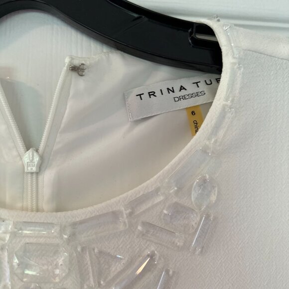 NWT Trina Turk White Short Dress - Picture 3 of 3